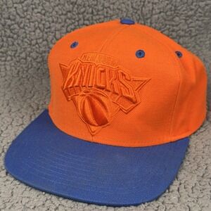 Mitchell & Ness NBA New York Knicks Hardwood Classic Orange & Blue Snapback Hat